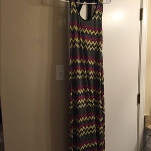 Chevron maxi dress